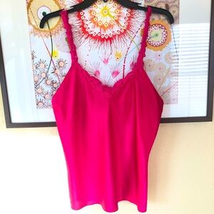 Erika Taylor Intimates Satin & Lace Cami M